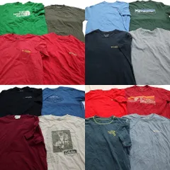 古着卸 まとめ売り アウトドアブランドMIX 半袖Tシャツ 16枚セット (メンズ L ) マーモット パタゴニア ノースフェイス 中古 古着 NA1144