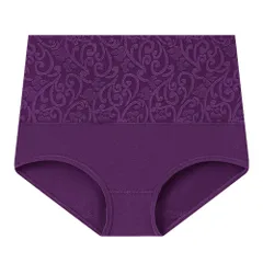 ショーツ レディース 深ばき すっぽり ハイウエスト 綿 大きいサイズ 厚め パンツ 下着 インナー フルバック 刺繍 おしゃれ 上品 冷え防止 プレゼント rs16