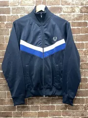 【希少】FRED PERRY フレッドペリー トラックジャケット 月桂樹 ロゴ ワッペン ユニセックス 80’s VINTAGE ヴィンテージ J5342 ネイビー ブルー ホワイト _67