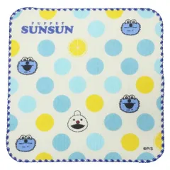 【メール便】パペットスンスン ハンドタオル ガーゼミニタオル PUPPET SUNSUN エンスカイ 汗拭きタオル キャラクター グッズ 
