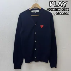 新品未使用PLAY COMMEdesGARCONS刺繍 カーディガン COMME des GARCONS - PLAY COMME des GARCONS ハート刺繍入り