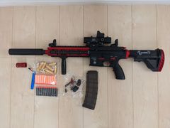 HK416リアルカート　ナーフタイプフルオート電動トイガン