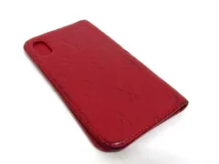 LOUIS VUITTON ルイヴィトン M63588 モノグラムアンプラント フォリオ 手帳型 iPhoneX/Xs対応 スマホケース レッド系 DJ1832