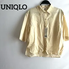 未使用タグ付きUNIQLOユニクロSアイボリーシャツトップス無地長袖