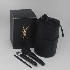 未使用品 箱/ケース付 イブサンローラン メイクブラシ 3本セット ブラック レディース 2000000 NSK MTM