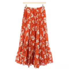 ☆美品☆MARIHA☆マリハ花柄☆ボリュームマキシスカート☆