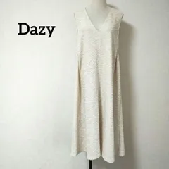 デイジー ジャンパースカート ワンピース ロング ベージュ Lサイズ