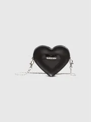 DR.MARTENS ドクターマーチン バッグ ショルダーバッグ レディース 斜め掛け 肩掛け ミニショルダー ポーチ ミニ ハート バッグ バッグ 本革 定番 ブラック AD092001
