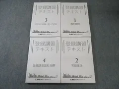 LEC 宅建 登録講習テキスト1〜4 固有分野/権利関係/宅建業法など 2024年合格目標 計4冊 067M4D LEC 宅建 登録講習テキスト1〜4 固有分野/権利関係/宅建業法など