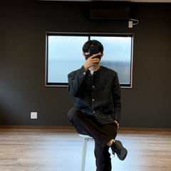 【ラスト1点】　メンズ　ネックジャケット　コート　カジュアル　アウター　ラウンジネック　韓国　韓国ファッション　XLサイズ