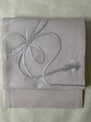 夏絽名古屋帯　薄ピンク系