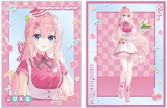 【新品】キャラカード [新品] 巡音ルカ 描き下ろし アメリカンダイナーver. Art by ふーみ アクリルカード2枚セット 「VOCALOID 初音ミク」