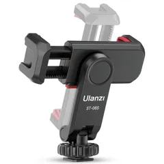 【新品】スマホホルダー アクセサリーシュー付き 角度調整 垂直ブラケット 360°回転 1/4ネジ カメラスマホモニターマウント スマートフォン三脚 Ulanzi iPhone/Android/カメラ/一眼レフ/ミラーレス/a7iii/ZV-E10/三脚/自撮のサムネイル
