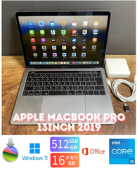 ［良品］Apple MacBook Pro 13inch 2019/Core i5 2.4GHz/16GB/SSD512GB/Windows11/Office 2024/447
