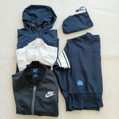 【セット売り】ナイキ　ユニクロ　サーティーツーディグリース（コストコ）　スウィベル　ブルゾン　ジャンパー　ウィンドブレーカー　撥水ジャケット　レインジャケット　トレーニングウェア　スポーツウェア　アウトドア　レディース　トップス　Lサイズ　黒　白　紺
