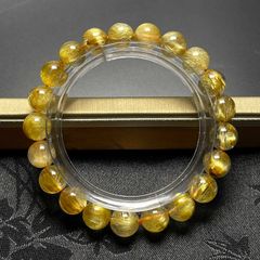 正規品 購入時40万円 ルチルクォーツ ビーズブレスレット 鑑別書つき
