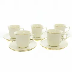other - ノリタケ カップ ソーサー 5個 セット ファインボーンチャイナ 白 ノリタケ カップソーサー 5セット ボーンチャイナ - メルカリ