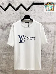 【今日特価】Louis Vuitton LV Castle Monogram Print T-Shirt-1