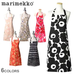 マリメッコ エプロン 64161 69907 70692 72563 72958 エプロン MARIMEKKO カラー:04.ラシィマット×ブラック 品番：7403-0003のサムネイル