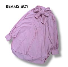 BEAMS BOYフリルカラースモックブラウスプルオーバースキッパーシャツ 