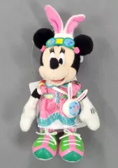 【中古】ぬいぐるみ ミニーマウス(うさたま大脱走!) ぬいぐるみバッジ 「ディズニー・イースター2017」 東京ディズニーランド限定
