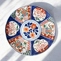 骨董 古伊万里 染付 天保年製銘 鳥文 小皿 輪花皿 小木一良 書籍 所載