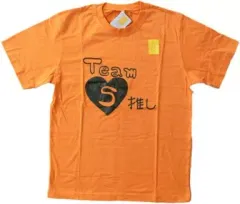 【中古】Tシャツ(女性アイドル) SKE48 チームS 推し!チームTシャツ オレンジ メンズFサイズ