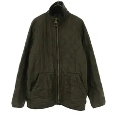 バブアー Polar Quilts キルティングジャケット S カーキグリーン系 Barbour フリース裏地 ポーラーキルト メンズ