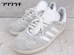 ◇ adidas アディダス GAZELLE ガゼル CQ2799 スニーカー シューズ 23.5㎝ グレー メンズ 【1002800761340】