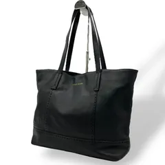 美品 COLE HAAN トートバッグ レザー シボ革 ブラック 1373