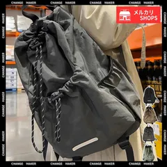 リュックサック ドローストリング 大容量 カジュアル ナイロン バックパック 男女兼用 おしゃれ 巾着リュックサック 旅行 遠足 軽量 バッグ アウトドア ストリート リュック 大きめ ユニセックス 韓国風 デイパック A4収納可能 CH88CXH-102