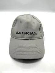 BALENCIAGAバレンシアガロゴ 刺繍 ベースボール キャップ 帽子グレー L58