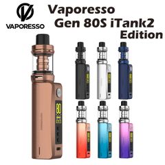 Vaporesso GEN 80S Kit iTank 2 Edition スターターキット ベポレッソ モッド バッテリー 510規格 80W 18650 type-c AXONチップ 小型 電子タバコ ベイプ 本体 アトマイザー vape