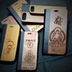 激シブ‼️ 和柄の iphoneカバー 手帳型 選べる絵柄のセミオーダー名入れ