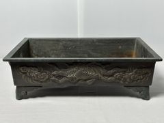 銅製 水盤 鳳凰柄 生け花