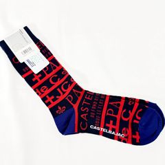 新品 小物-靴下 日本製 46 サイズ ネイビー カステルバジャック メンズ カジュアル 男性 40代 50代 60代 70代 80073