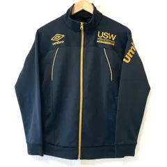 (^w^)b UMBRO アンブロ デサント ジップアップ トラック ジャケット 長袖 トップス スポーツ 運動 ジャージ ランニング トレーニング アクティブ ジョギング ブラック メンズ 男性 S