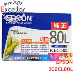 [bn:2] EPSON純正品　インクカートリッジ IC6CL80L (6色パック)