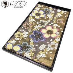 袋帯 立涌に美しい桜の花模様 金銀糸 金色 振袖 O-4668 - メルカリ 