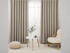 Hansleep カーテン 1級遮光 4枚セット 幅100cm 丈200cm カーキ 新品 断熱 防寒 防音 省エネ 無地 洗える リビング用 カーテン2枚 レース2枚