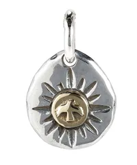 [Four leaf] 太陽とイーグル ペンダントトップ メンズ レディース ネックレストップ チャーム ハワイアンジュエリー チェーンなし シルバー925 