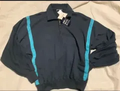デッドストック　HANG TEN ハンテンドルマンスリーブスウェット　ハーフジップ　M　SWSS0554