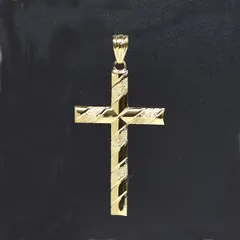 Ｋ18　18金　クロス　ペンダントトップ　62×32×3.4ｍｍ　十字架