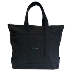 marimekko マリメッコ トートバッグ レディース  無地 トート キャンバス コットン 黒 ブラック 40864 001 CLASSIC CANVAS BLACK UUSI MINI MATKURI