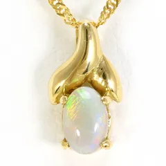 ネックレス K18YG オパール 総重量約1.7g 約40cm