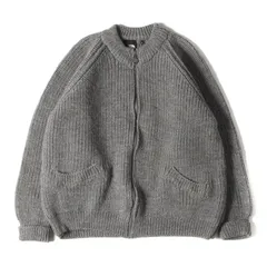 THE NORTH FACE ノースフェイス セーター サイズ:L 00s ブリティッシュウールニット フルジップ セーター スコットランド製 グレー トップス 羽織り【メンズ】のサムネイル