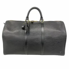 【美品】ルイヴィトン エピ キーポル50 ボストンバッグ ブラック ルイヴィトンエピキーポル50ボストンバッグ黒ブラック4070