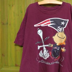 NFL ニューイングランド　ペイトリオッツ New England Patriots PEANUTS ピーナッツ SNOOPY スヌーピー  コラボ　 Tシャツ