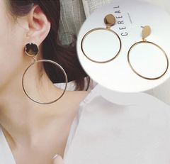 ピアス ゴールド リングピアス 大きいピアス 大振り アクセサリー