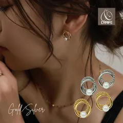 ピアス ツイスト パール 金属アレルギー対応 サージカルステンレス 18Kコーティング レディース 大人 モダン かわいい エレガント ジュエリー ゴールド シルバー 送料無料 プチプライス高見え CRAIFE